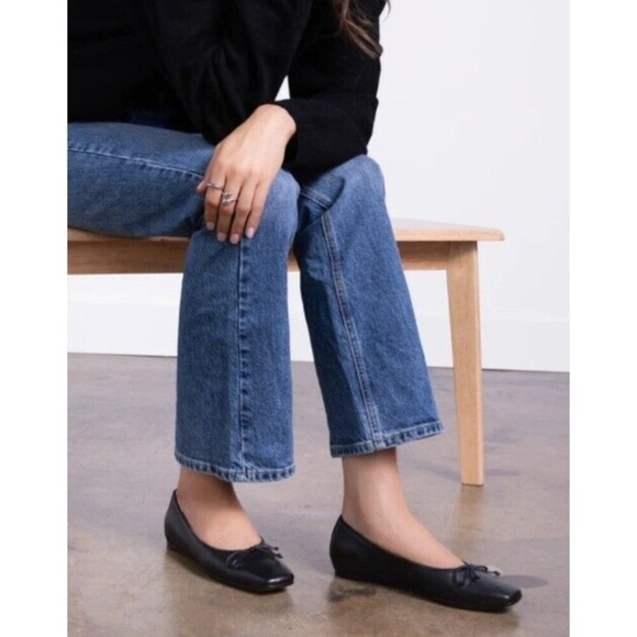 M.GEMI The Danza Leather Black Flats with Hidden Wedge, Size EU 35.5/US … - Picture 14 of 15